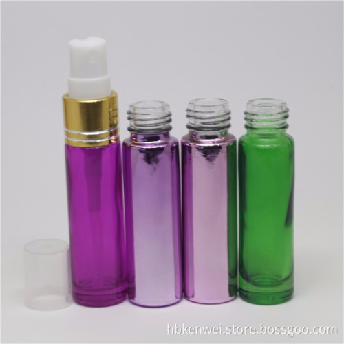 10ml pressure atomizer paint spray bottle with white sprayer and gold ring